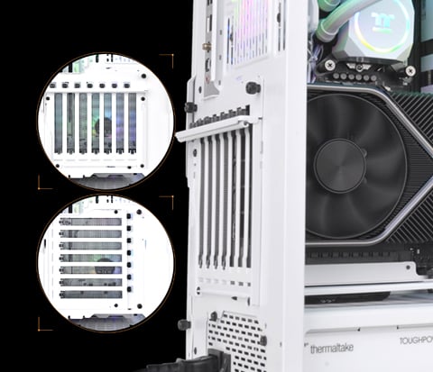 Thermaltake View 300 MX Snow TG ARGB Motherboard Sync E-ATX Mid